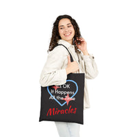 Cotton canvas tote bag with