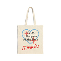 Cotton canvas tote bag with