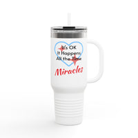Polar Camel Travel Mug - 40oz Stainless Steel, Miracles Happen