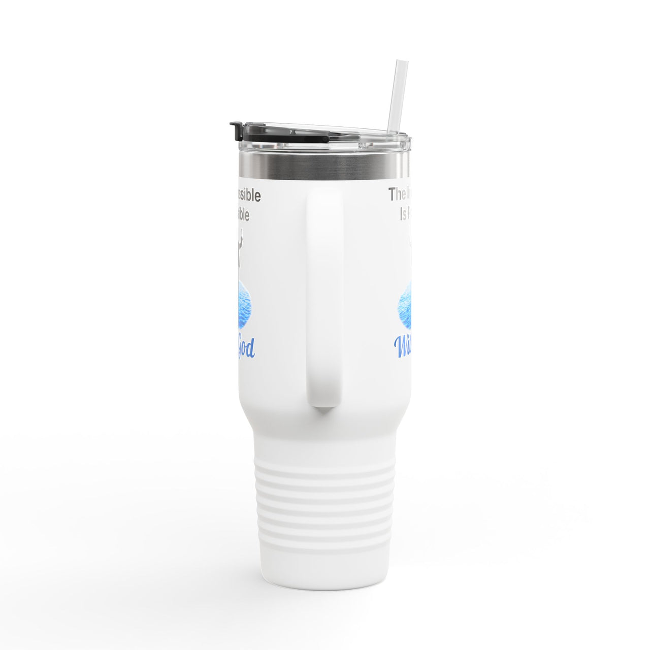 Polar Camel Travel Mug - 40oz Stainless Steel, Walk on Water Man