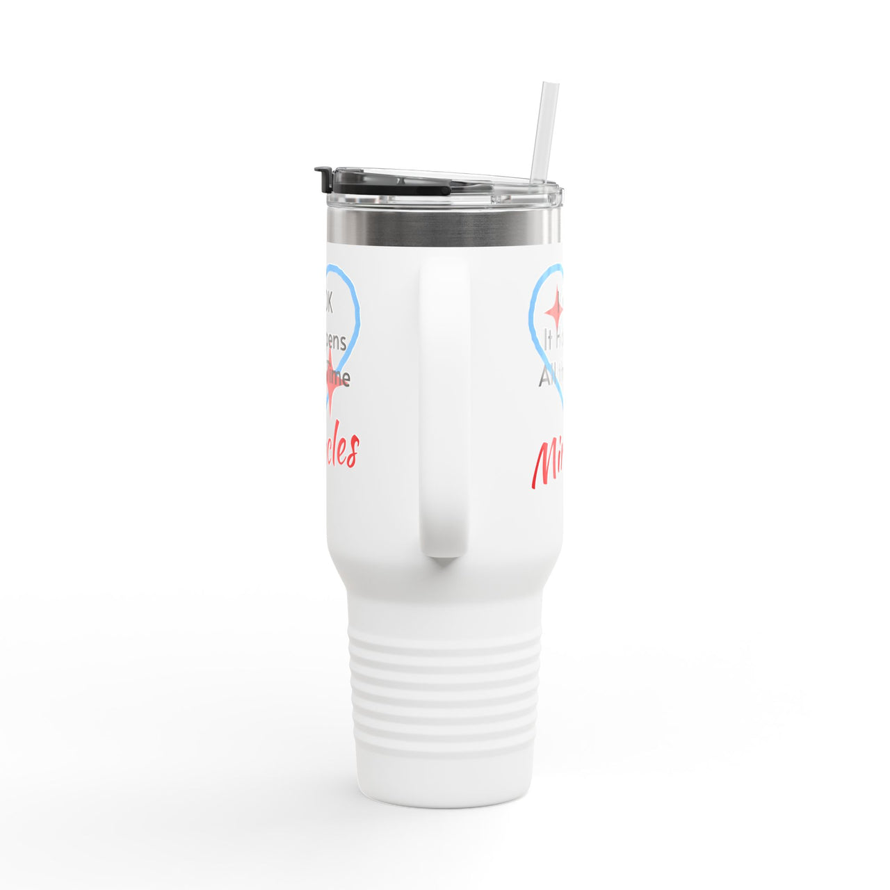 Polar Camel Travel Mug - 40oz Stainless Steel, Miracles Happen