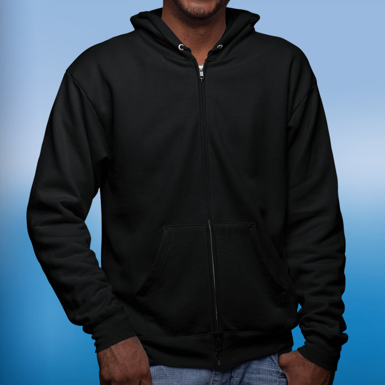 Gildan Adult Unisex Zip-Up Hoodie, Miracles Happen (Image on back)