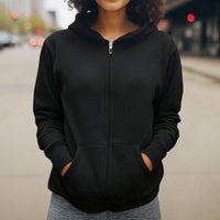 Gildan Adult Unisex Zip-Up Hoodie, Miracles Happen (Image on back)