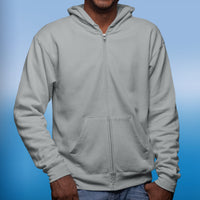 Gildan Adult Unisex Zip-Up Hoodie, Miracles Happen (Image on back)