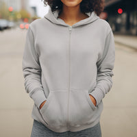 Gildan Adult Unisex Zip-Up Hoodie, Miracles Happen (Image on back)