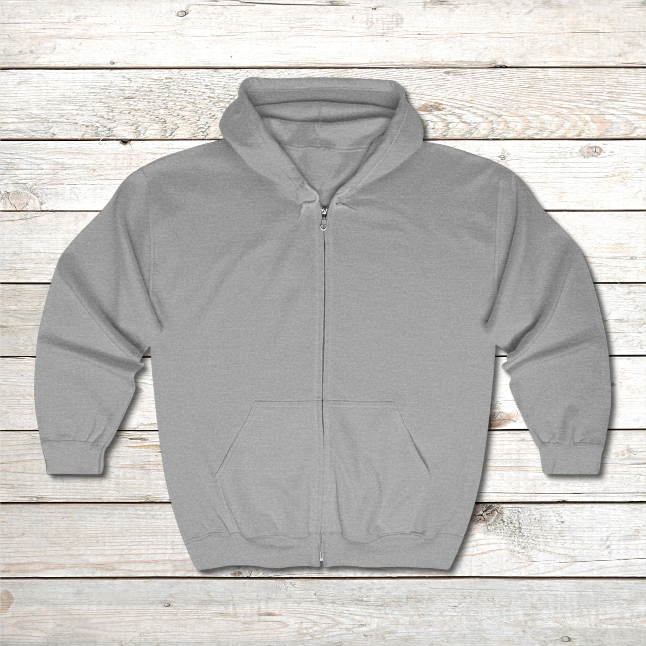 Gildan Adult Unisex Zip-Up Hoodie, Miracles Happen (Image on back)