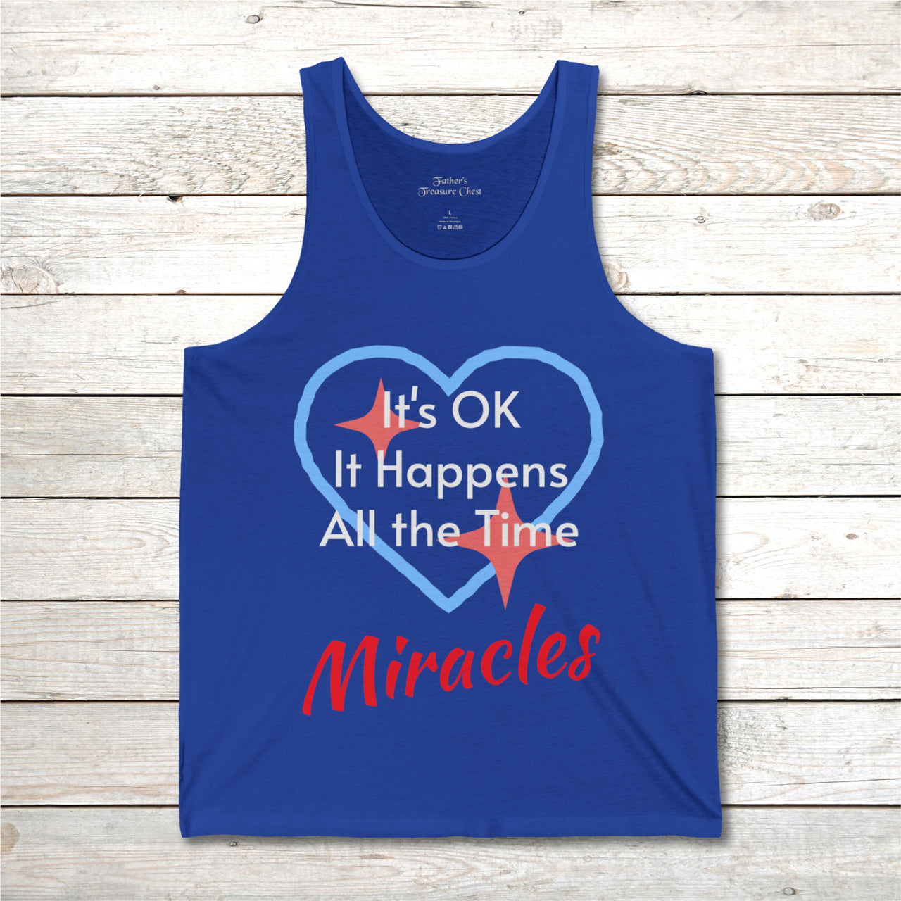 Bella+Canvas Adult Unisex Tank Top, Miracles Happen