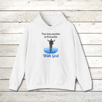 Gildan Adult Unisex Hoodie, Walk on Water Man