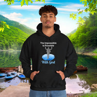 Gildan Adult Unisex Hoodie, Walk on Water Man