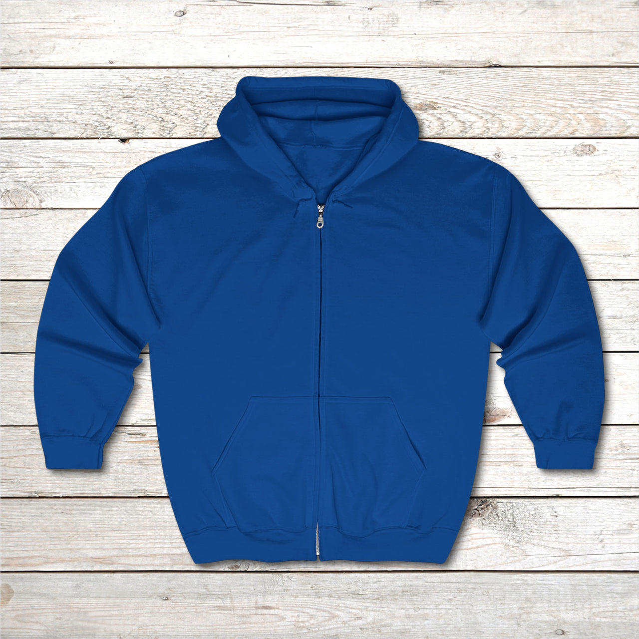Gildan Adult Unisex Zip-Up Hoodie, Walk on Water Man (Image on back)