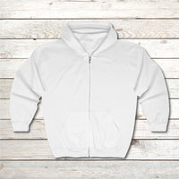 Gildan Adult Unisex Zip-Up Hoodie, Walk on Water Man (Image on back)