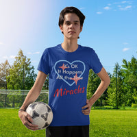 Bella+Canvas Youth Unisex T-Shirt, Miracles Happen