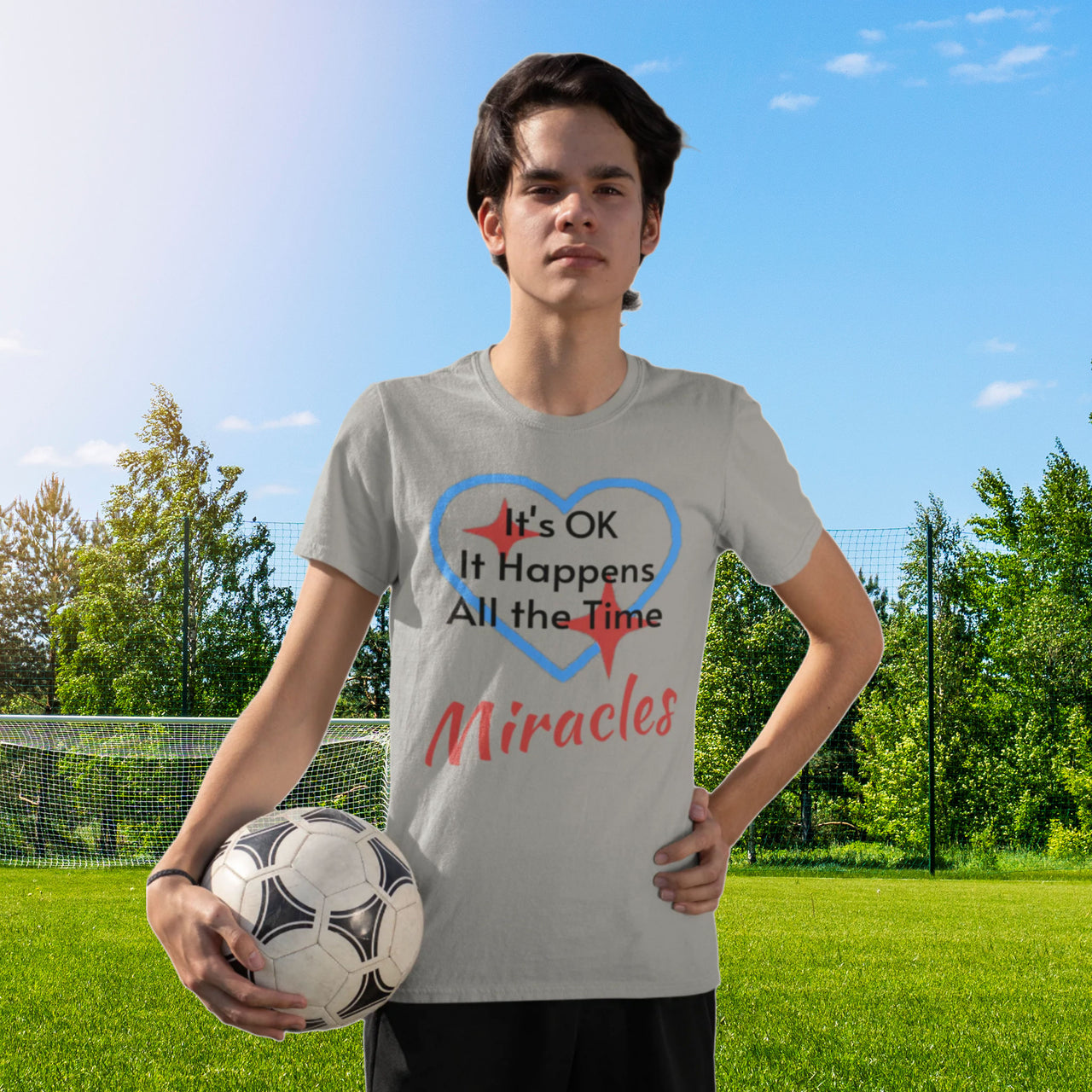 Bella+Canvas Youth Unisex T-Shirt, Miracles Happen