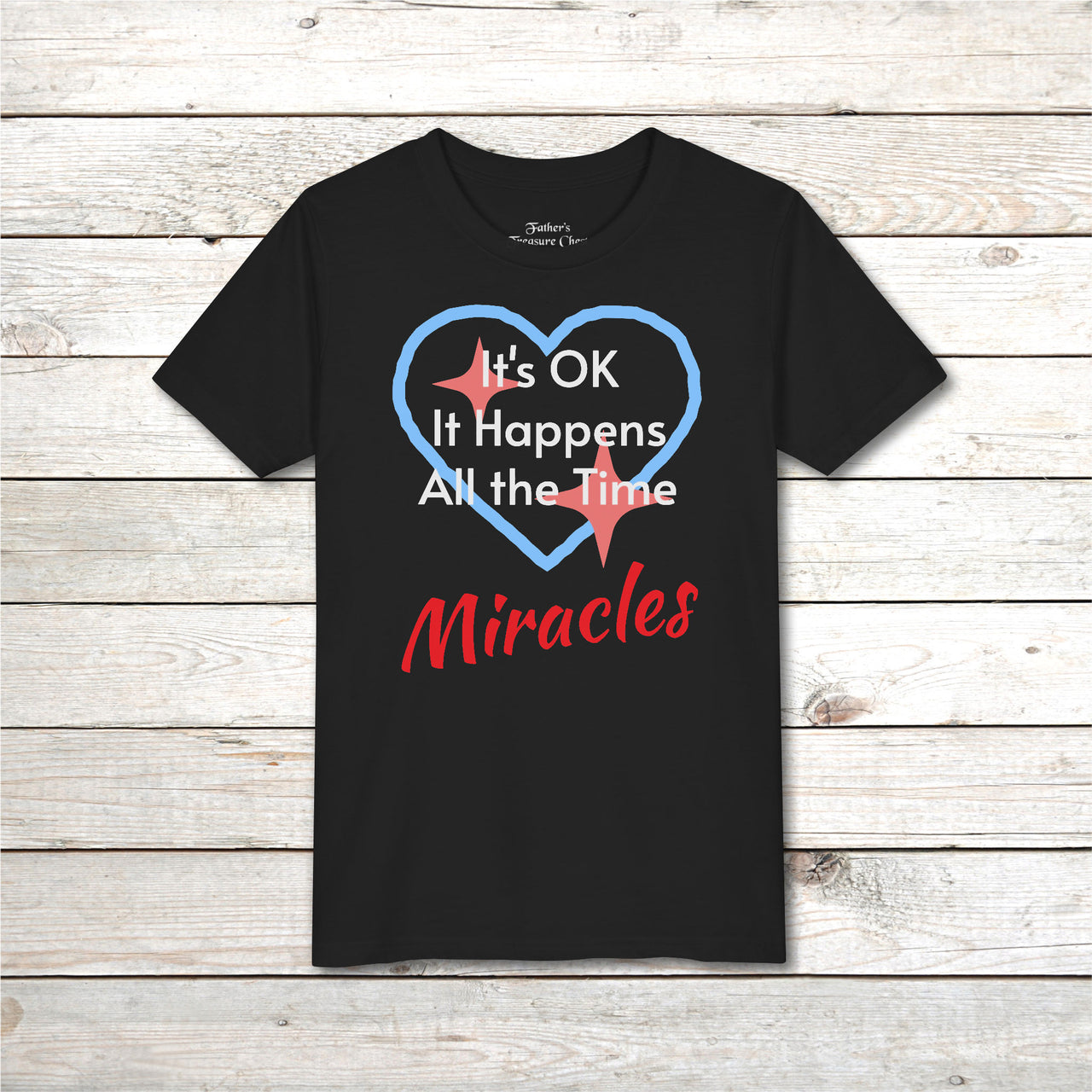 Bella+Canvas Youth Unisex T-Shirt, Miracles Happen