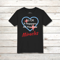 Bella+Canvas Youth Unisex T-Shirt, Miracles Happen