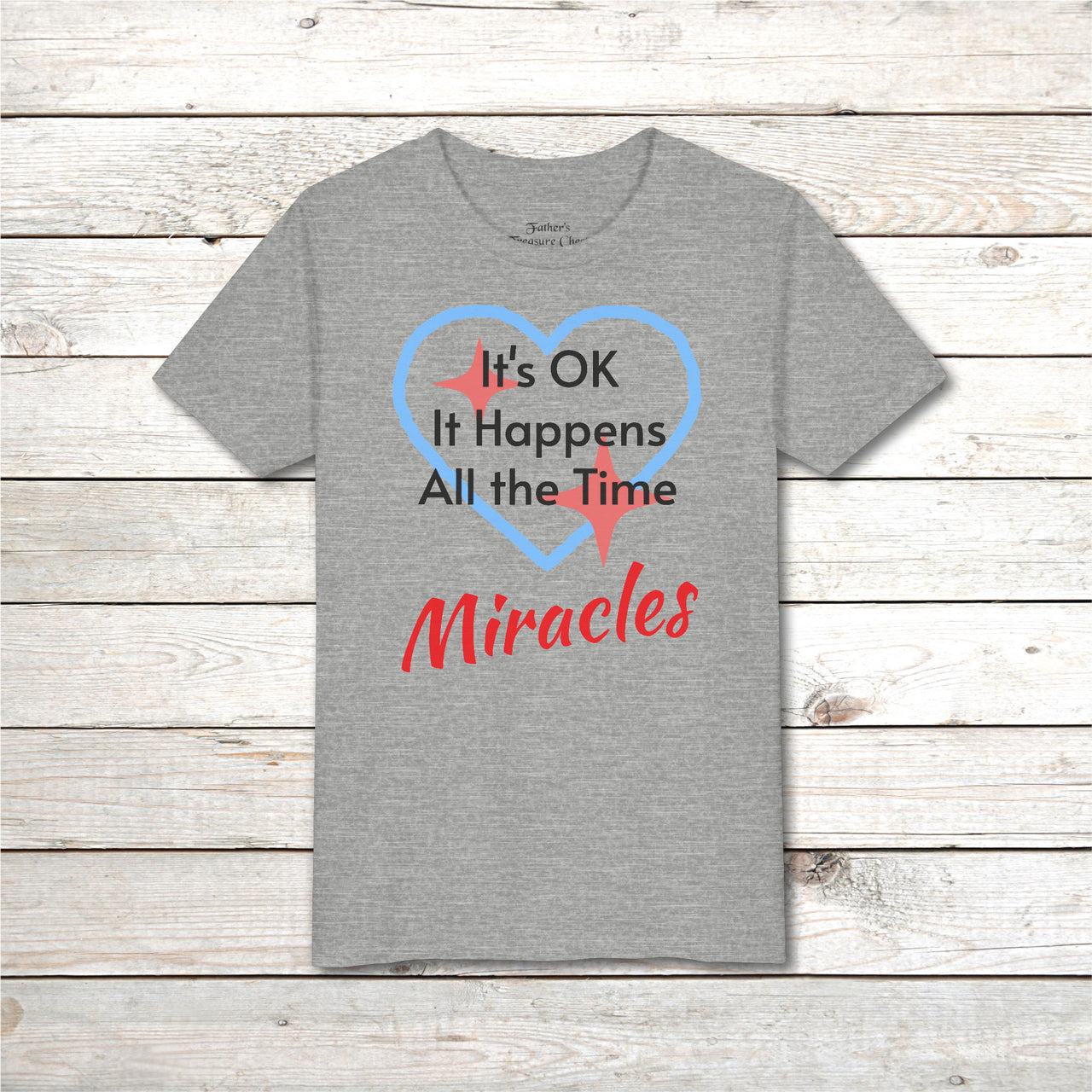 Bella+Canvas Youth Unisex T-Shirt, Miracles Happen