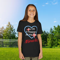 Bella+Canvas Youth Unisex T-Shirt, Miracles Happen