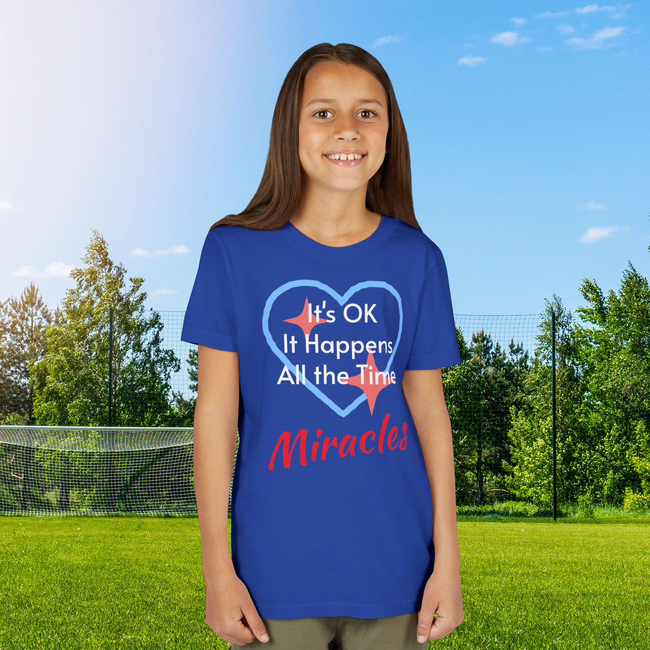 Bella+Canvas Youth Unisex T-Shirt, Miracles Happen