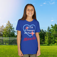 Bella+Canvas Youth Unisex T-Shirt, Miracles Happen