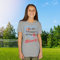 Bella+Canvas Youth Unisex T-Shirt, Miracles Happen