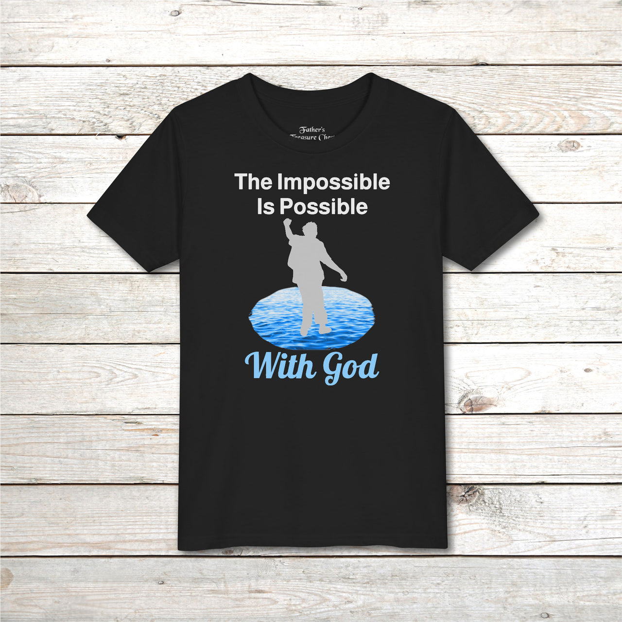 Bella+Canvas Youth Unisex T-Shirt, Walk on Water Teen
