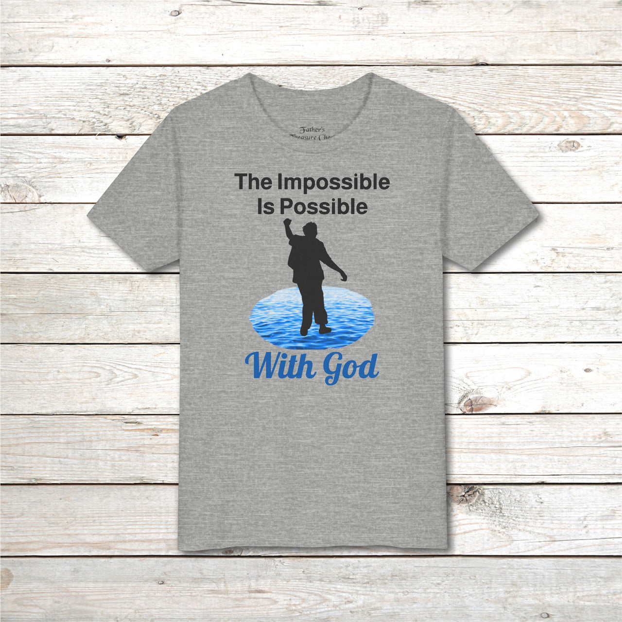 Bella+Canvas Youth Unisex T-Shirt, Walk on Water Teen