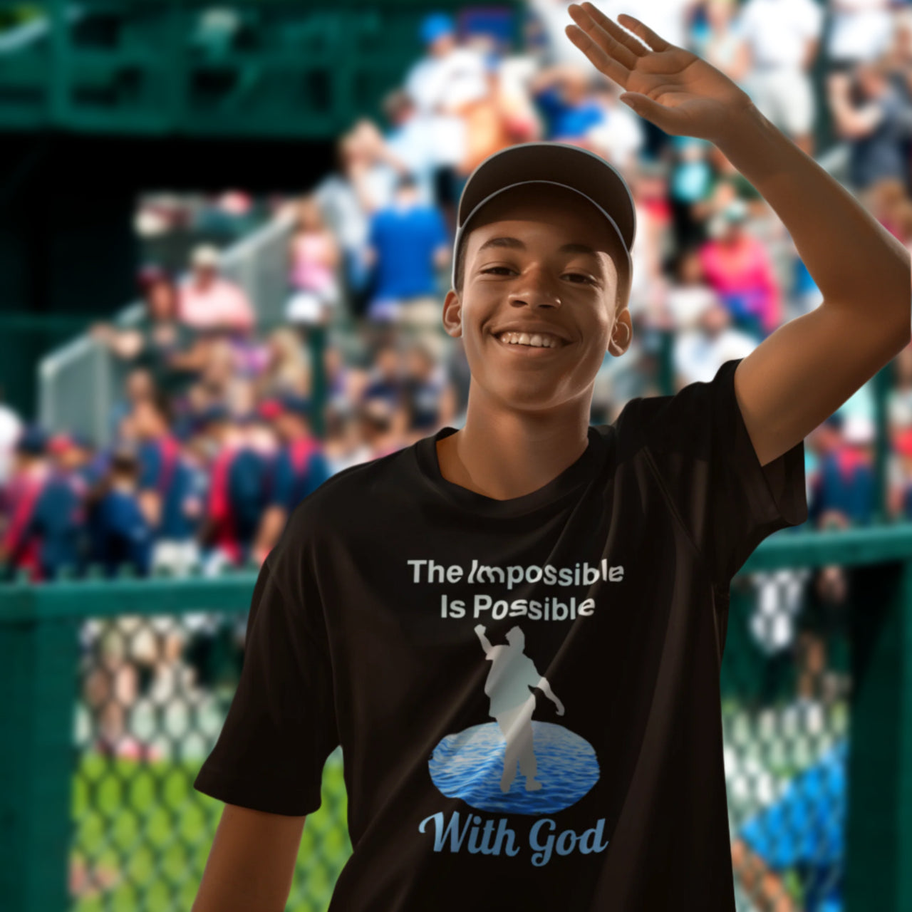 Bella+Canvas Youth Unisex T-Shirt, Walk on Water Teen