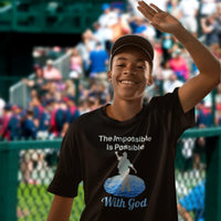 Bella+Canvas Youth Unisex T-Shirt, Walk on Water Teen