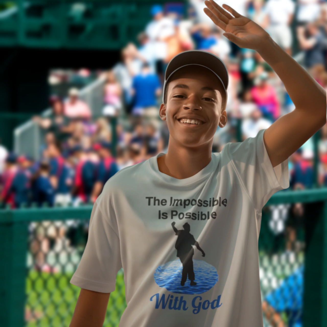 Bella+Canvas Youth Unisex T-Shirt, Walk on Water Teen