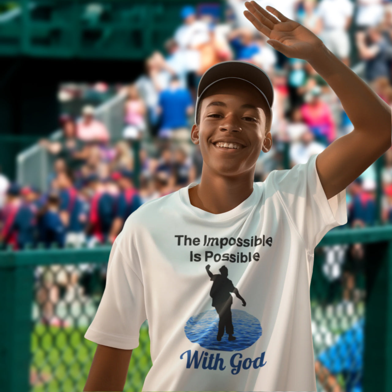 Bella+Canvas Youth Unisex T-Shirt, Walk on Water Teen