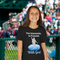 Bella+Canvas Youth Unisex T-Shirt, Walk on Water Teen