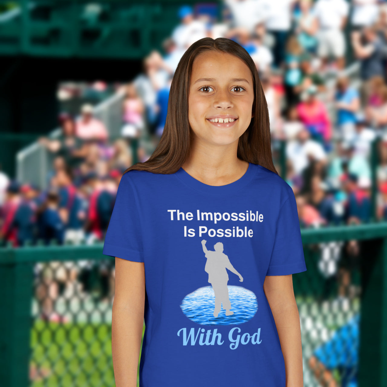 Bella+Canvas Youth Unisex T-Shirt, Walk on Water Teen