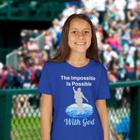 Bella+Canvas Youth Unisex T-Shirt, Walk on Water Teen