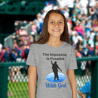 Bella+Canvas Youth Unisex T-Shirt, Walk on Water Teen