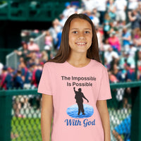 Bella+Canvas Youth Unisex T-Shirt, Walk on Water Teen