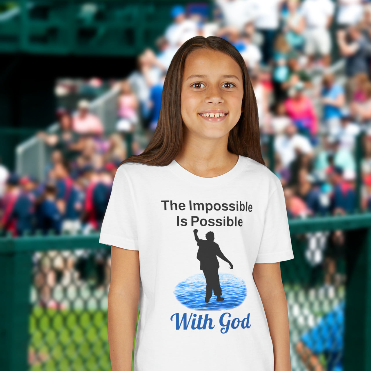 Bella+Canvas Youth Unisex T-Shirt, Walk on Water Teen