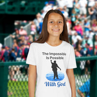 Bella+Canvas Youth Unisex T-Shirt, Walk on Water Teen