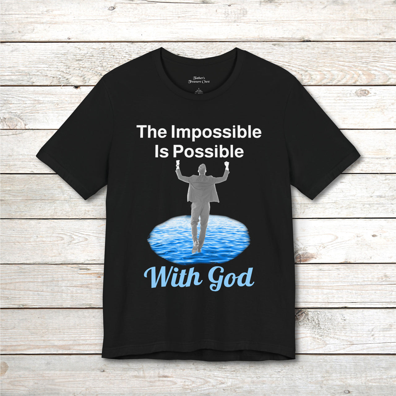 Bella+Canvas Adult Unisex T-Shirt, Walk on Water Man