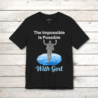 Bella+Canvas Adult Unisex T-Shirt, Walk on Water Man