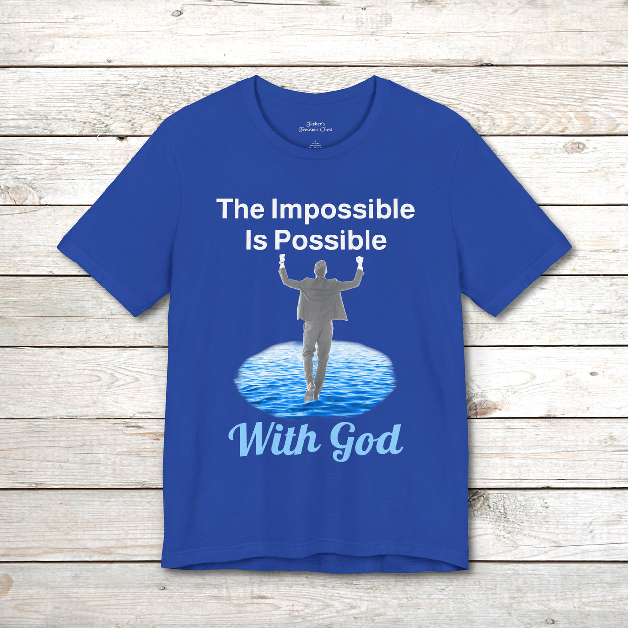 Bella+Canvas Adult Unisex T-Shirt, Walk on Water Man