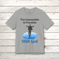 Bella+Canvas Adult Unisex T-Shirt, Walk on Water Man