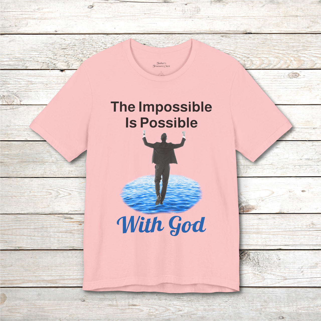 Bella+Canvas Adult Unisex T-Shirt, Walk on Water Man
