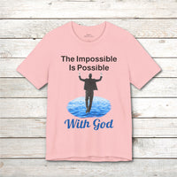 Bella+Canvas Adult Unisex T-Shirt, Walk on Water Man