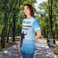 Signature Adult Unisex Activewear Shirt, Walk on Water Man