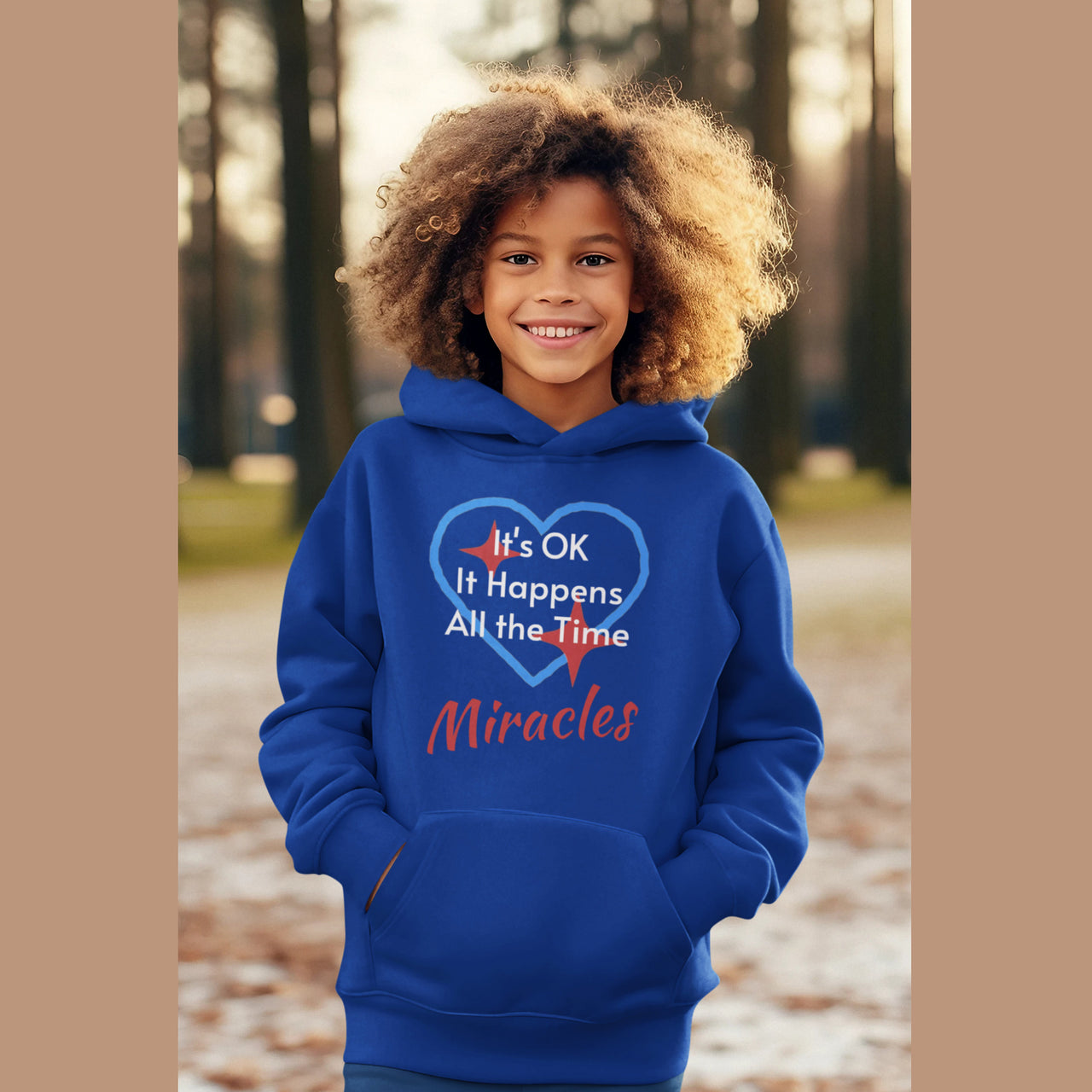 Gildan Youth Unisex Hoodie, Miracles Happen