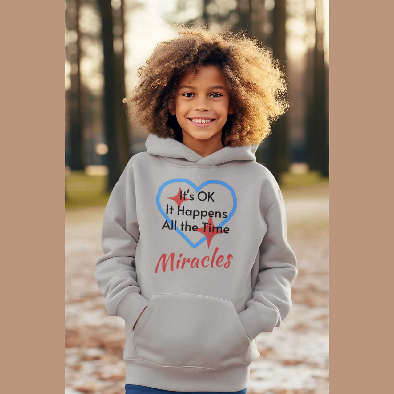 Gildan Youth Unisex Hoodie, Miracles Happen