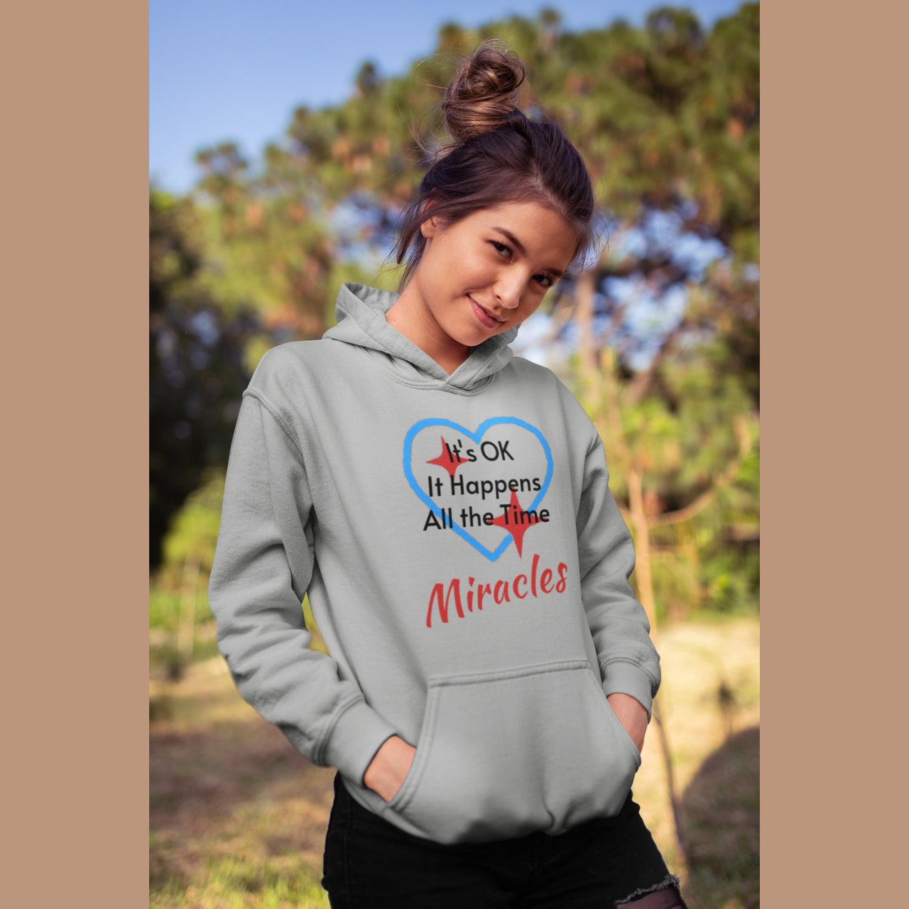 Gildan Youth Unisex Hoodie, Miracles Happen