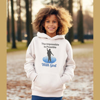 Gildan Youth Unisex Hoodie, Walk on Water Teen