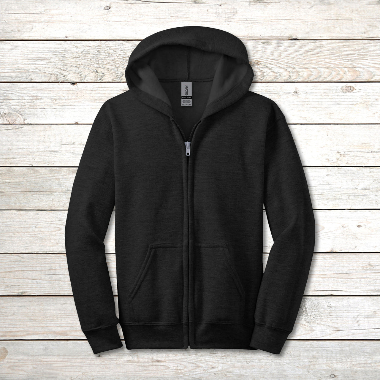 Gildan Youth Unisex Zip-Up Hoodie, Miracles Happen (Image on Back)