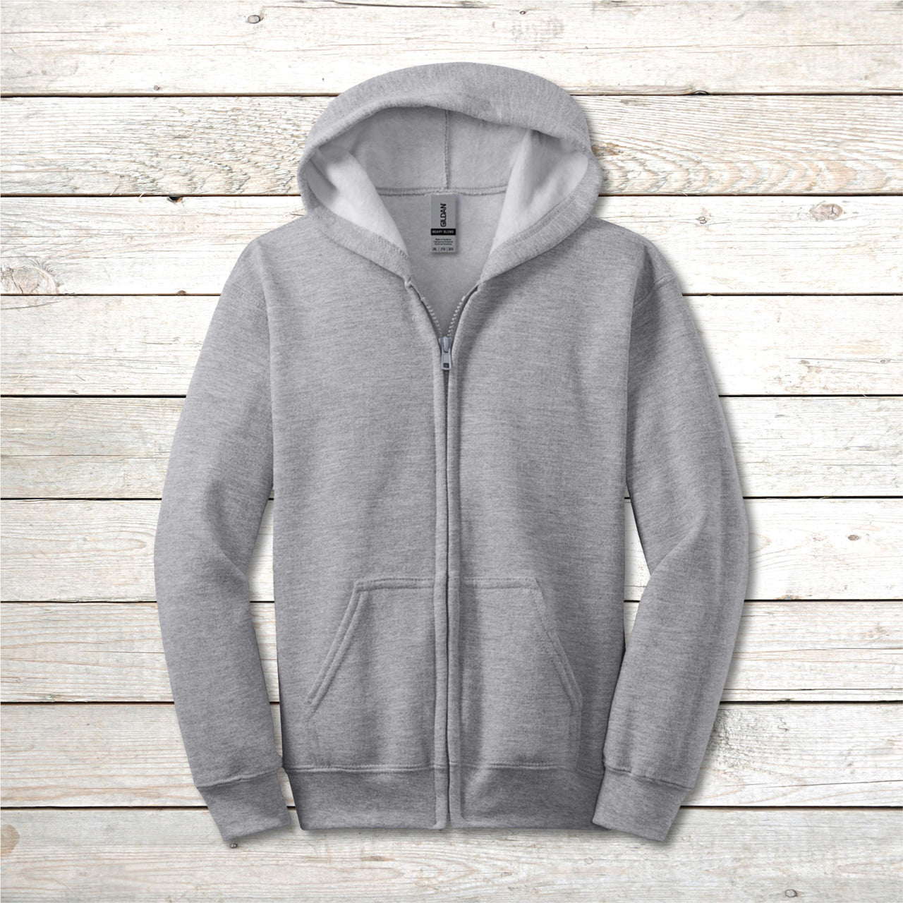 Gildan Youth Unisex Zip-Up Hoodie, Miracles Happen (Image on Back)